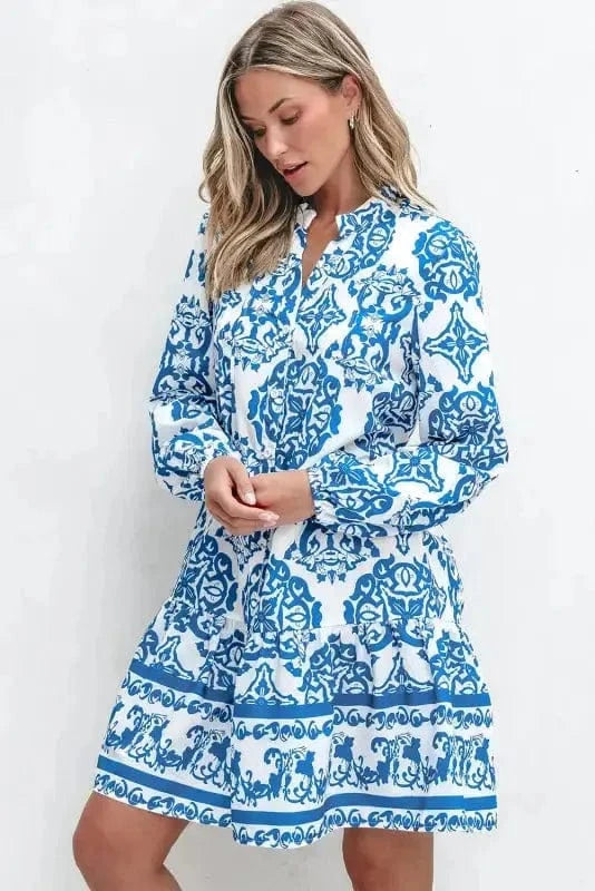 Mini Dresses Boho Chic Notch Dress