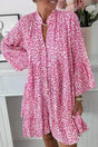 Mini Dresses Bright Pink / S / 100%Polyester Pink Panthera Mini Dress