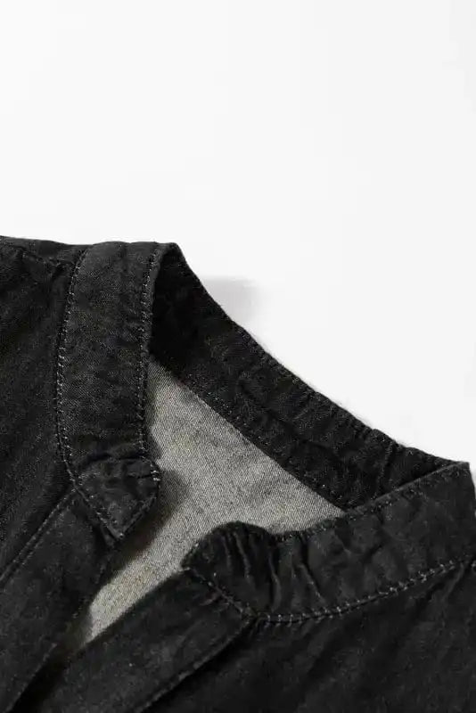 Mini Dresses Chambray Charm Tiered Mini Dress