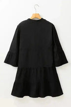 Mini Dresses Chambray Charm Tiered Mini Dress