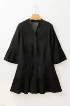 Mini Dresses Chambray Charm Tiered Mini Dress