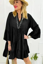 Mini Dresses Chambray Charm Tiered Mini Dress