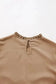 Mini Dresses Chic Beige Frill Collar Tiered Dress