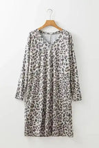 Mini Dresses Chic Leopard V-Neck Mini - Trendy Women's Dress