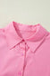 Mini Dresses Chic Pink Balloon-Sleeve Mini Dress