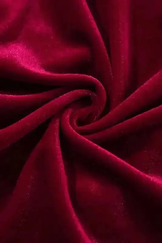 Mini Dresses Chic Velvet Ruffle Mini - Elegant Evening Wear