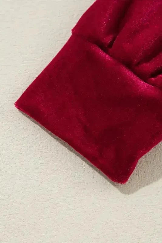 Mini Dresses Chic Velvet Ruffle Mini - Elegant Evening Wear