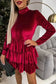 Mini Dresses Chic Velvet Ruffle Mini - Elegant Evening Wear