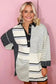 Mini Dresses ChicStripes Henley Knit Dress