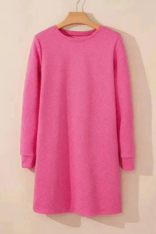 Mini Dresses Crimson Elegance Shift Dress