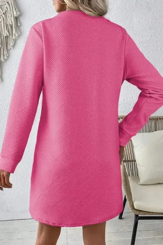 Mini Dresses Crimson Elegance Shift Dress