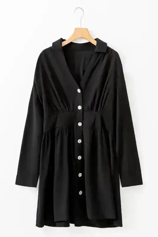 Mini Dresses Curve Caress Shirt Dress