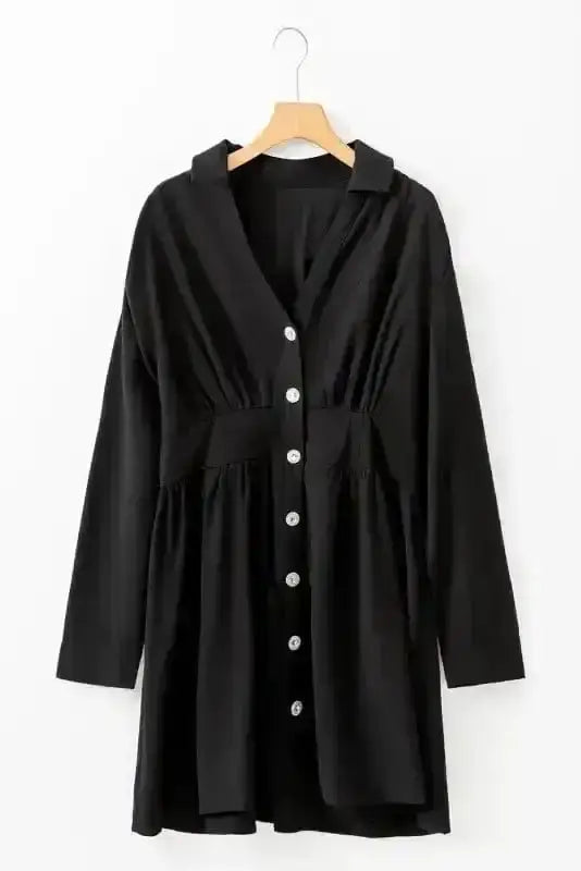 Mini Dresses Curve Caress Shirt Dress