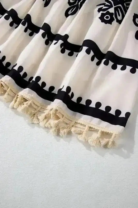 Mini Dresses Desert Dusk Tasseled Dress