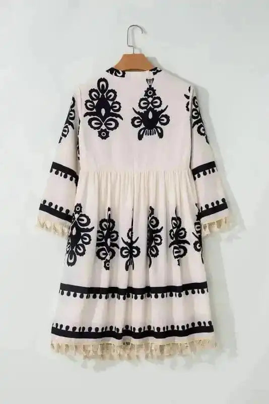 Mini Dresses Desert Dusk Tasseled Dress