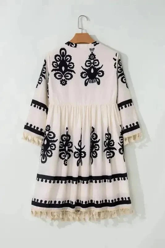 Mini Dresses Desert Dusk Tasseled Dress