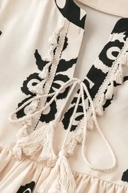 Mini Dresses Desert Dusk Tasseled Dress