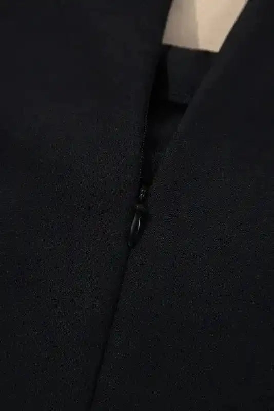 Mini Dresses Elegant Black Mini Dress – Sleeveless Bowknot Applique