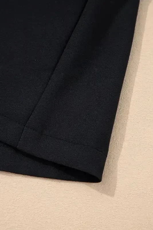 Mini Dresses Elegant Black Mini Dress – Sleeveless Bowknot Applique