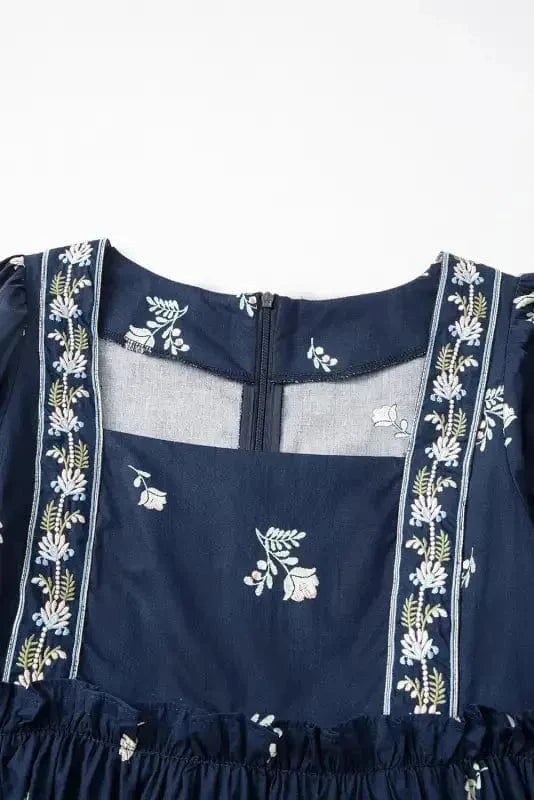 Mini Dresses Embroidered Elegance Mini Dress