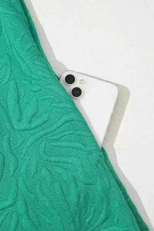 Mini Dresses Emerald Jacquard Zip Shift Dress