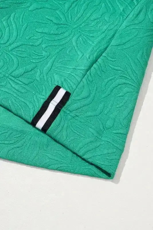Mini Dresses Emerald Jacquard Zip Shift Dress