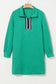 Mini Dresses Emerald Jacquard Zip Shift Dress