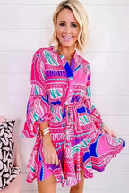 Mini Dresses Enchanted Rose Ruffled Mini Dress
