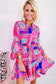Mini Dresses Enchanted Rose Ruffled Mini Dress