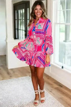 Mini Dresses Enchanted Rose Ruffled Mini Dress