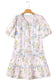Mini Dresses Fashionfitz Blush Bloom Stripe Dress for Every Occasion