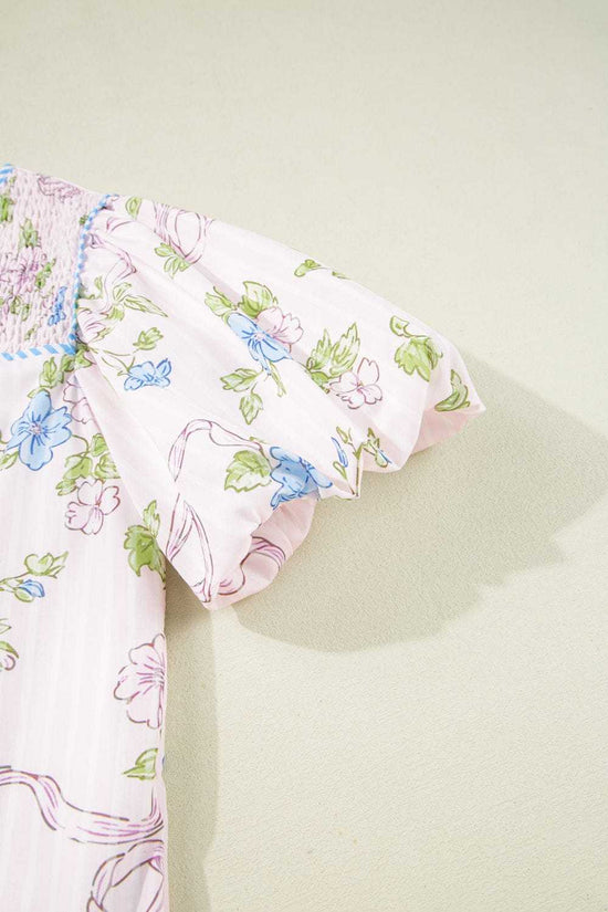 Mini Dresses Fashionfitz Blush Bloom Stripe Dress for Every Occasion