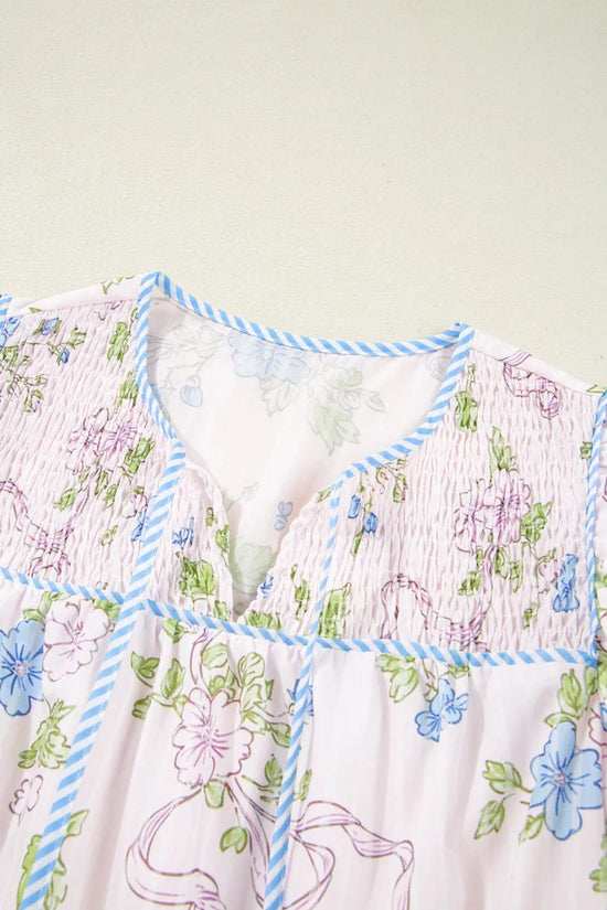 Mini Dresses Fashionfitz Blush Bloom Stripe Dress for Every Occasion