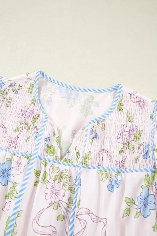Mini Dresses Fashionfitz Blush Bloom Stripe Dress for Every Occasion