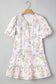 Mini Dresses Fashionfitz Blush Bloom Stripe Dress for Every Occasion