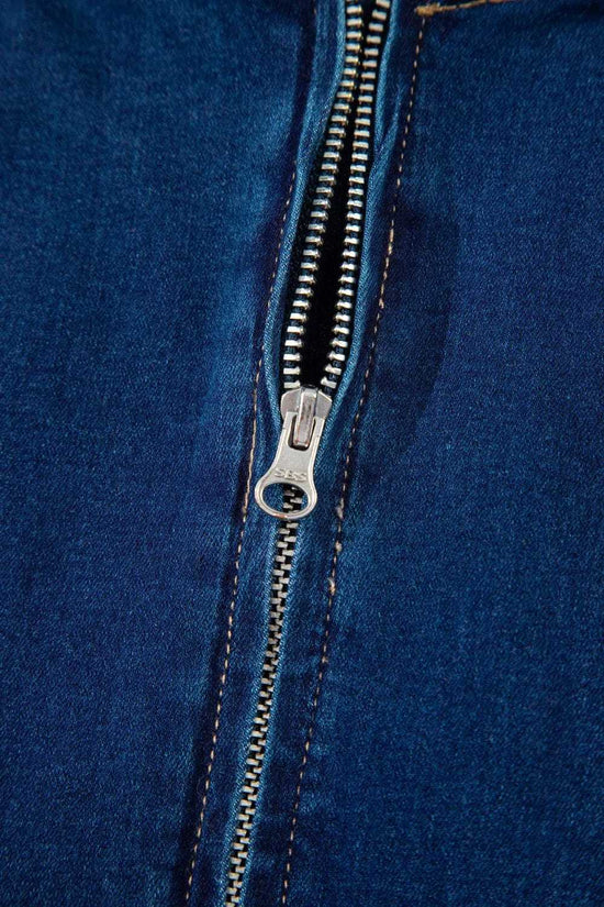 Mini Dresses Fashionfitz Sleek Mini Denim Dress for Stylish Looks