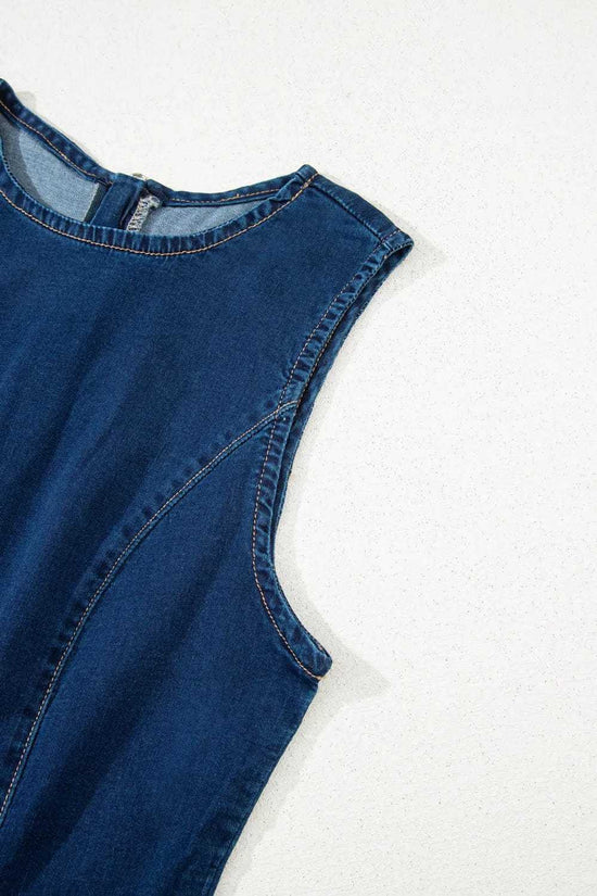 Mini Dresses Fashionfitz Sleek Mini Denim Dress for Stylish Looks