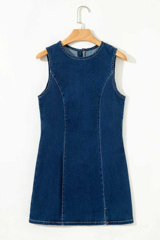 Mini Dresses Fashionfitz Sleek Mini Denim Dress for Stylish Looks
