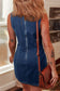 Mini Dresses Fashionfitz Sleek Mini Denim Dress for Stylish Looks