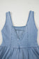 Mini Dresses Fashionfitz Women's Bowknot Denim Dress - Stylish Mini