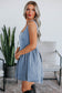 Mini Dresses Fashionfitz Women's Bowknot Denim Dress - Stylish Mini