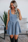 Mini Dresses Fashionfitz Women's Bowknot Denim Dress - Stylish Mini