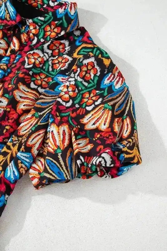 Mini Dresses Floral Joy Puff Mini Dress