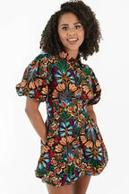 Mini Dresses Floral Joy Puff Mini Dress