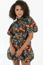Mini Dresses Floral Joy Puff Mini Dress