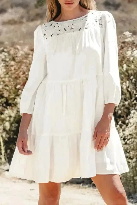 Mini Dresses Floral Lace Fantasy Mini Dress