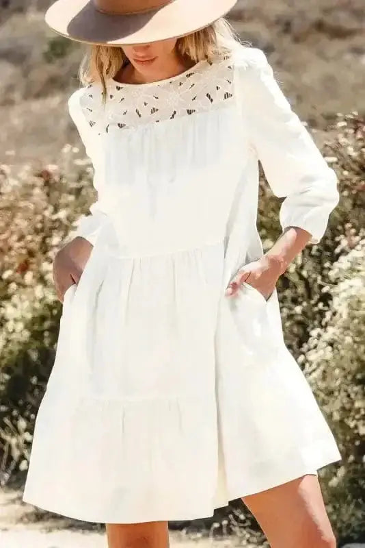 Mini Dresses Floral Lace Fantasy Mini Dress