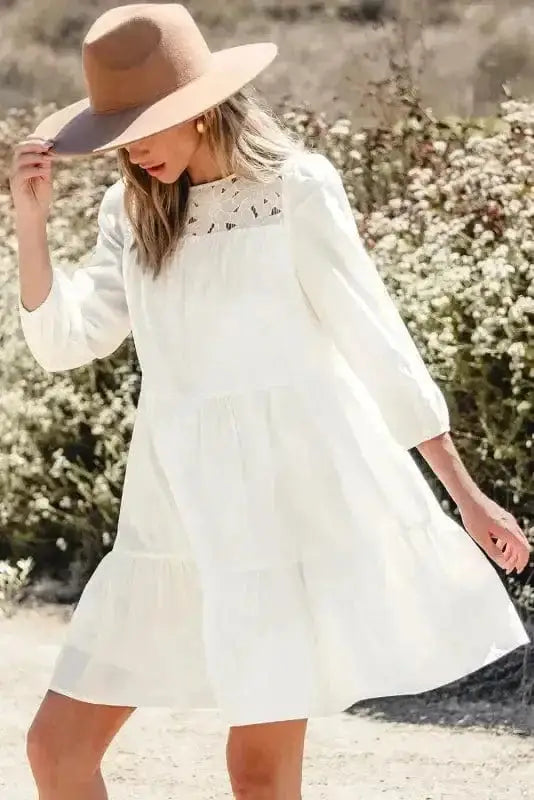 Mini Dresses Floral Lace Fantasy Mini Dress