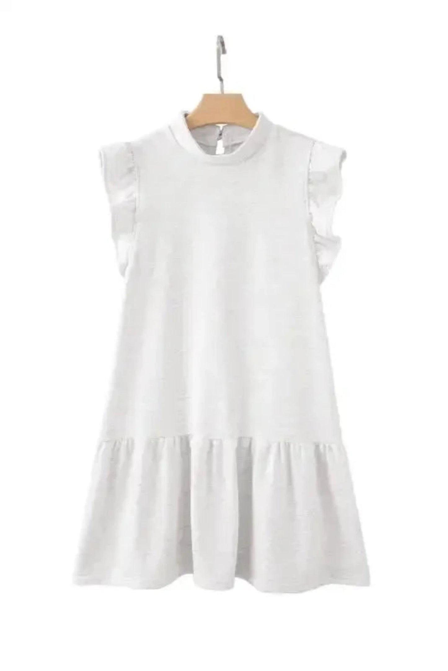 Mini Dresses Flutter Sleeve Shift Mini Dress