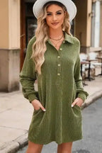 Mini Dresses Forest Flair Shift Dress